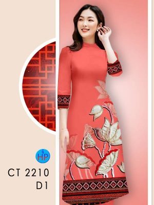Vải Áo Dài Hoa In 3D AD CT2210 28